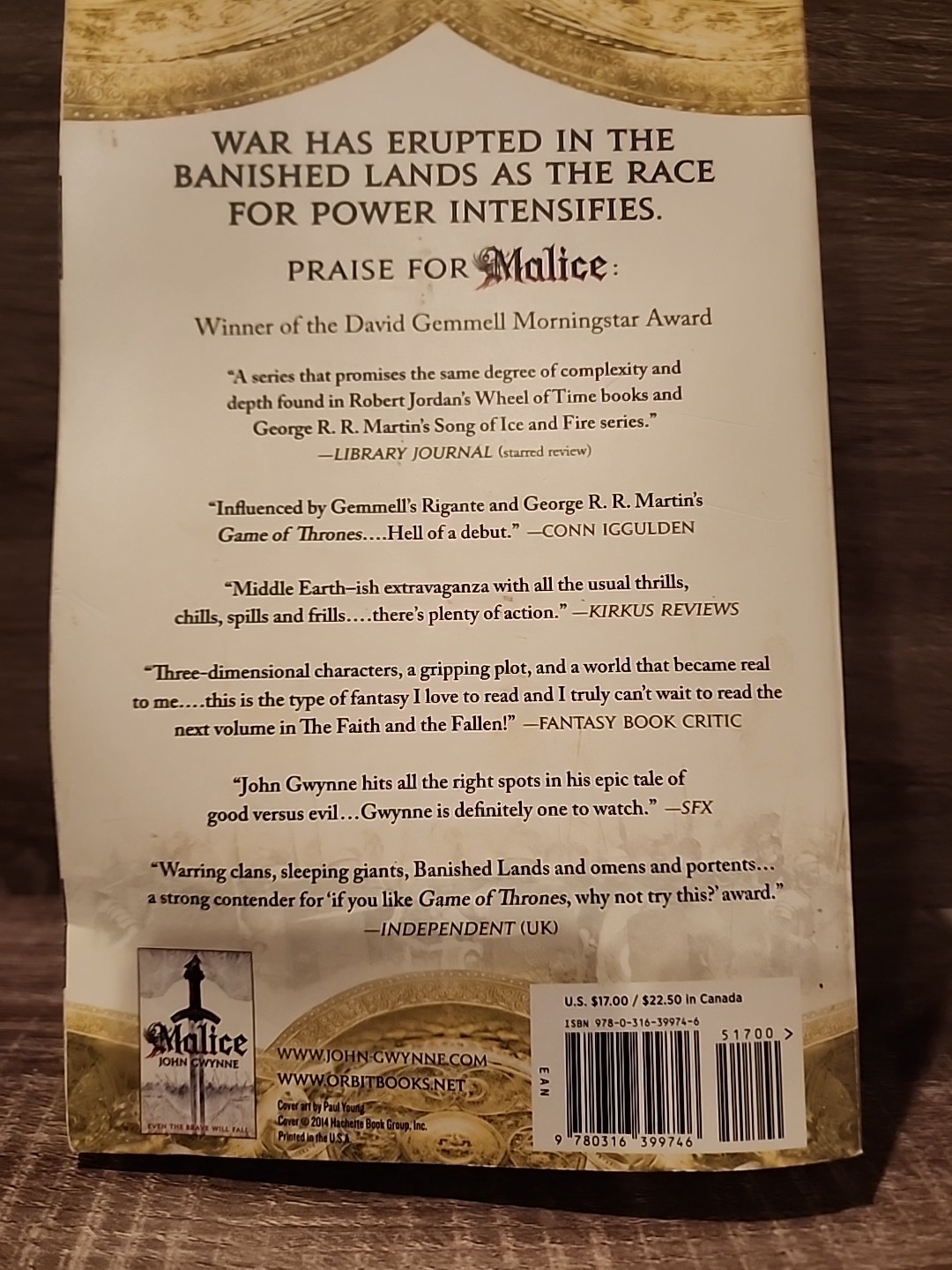 Valor (Faithful and the Fallen) by Gwynne, John [Paperback]
