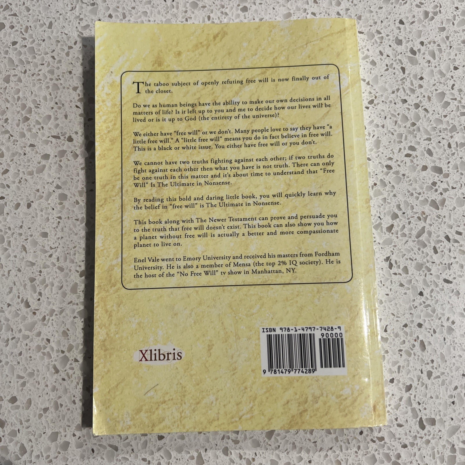 Free Will The Ultimate In Nonsense Enel Vale SIGNED and Inscribed 2013 TPB
