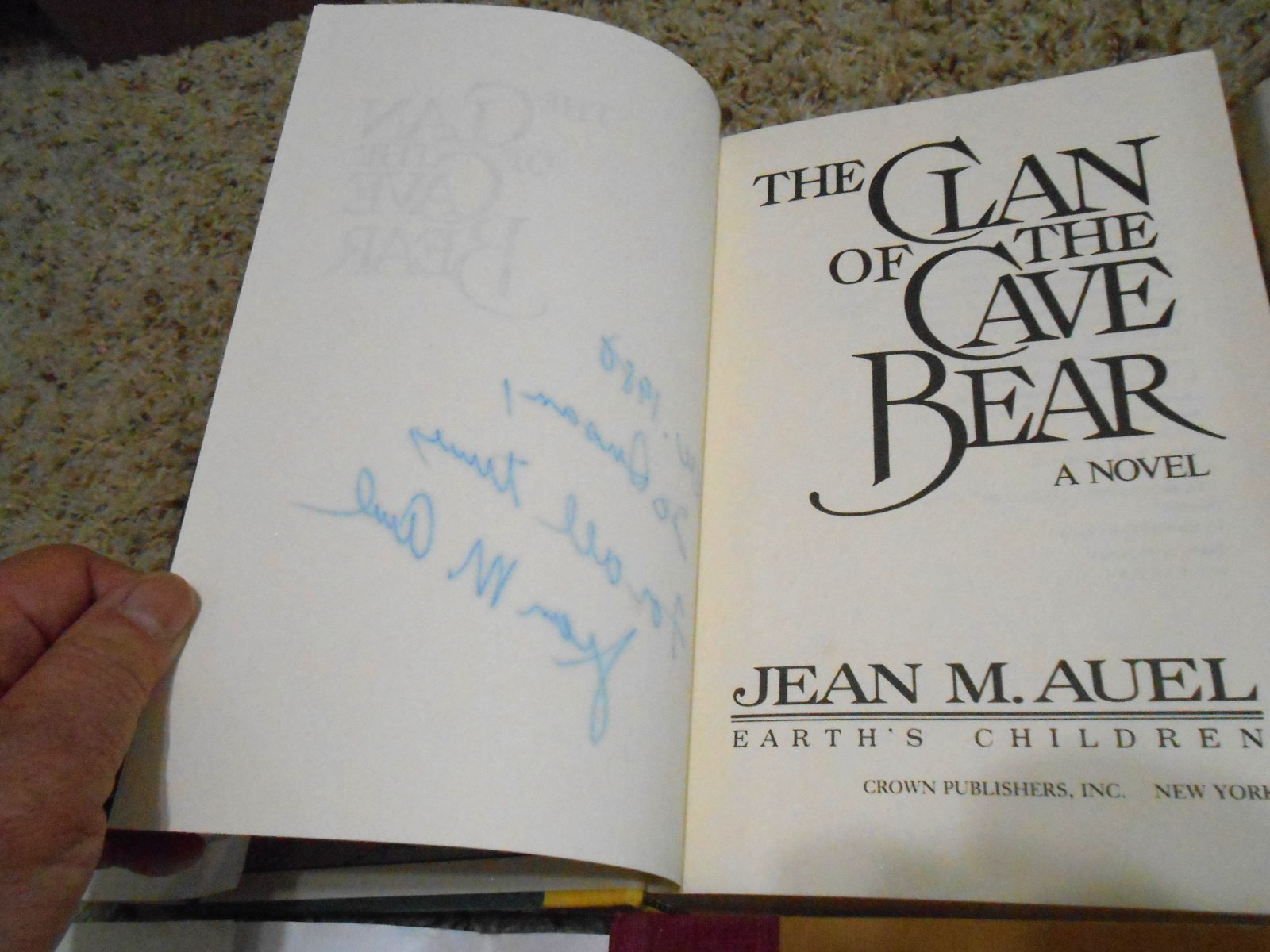 Jean M Auel EARTH’S CHILDREN 6 Vo Set 3 BCE 2-1st/1st 1 SIGNED -HC/DJ 1GC-VGC