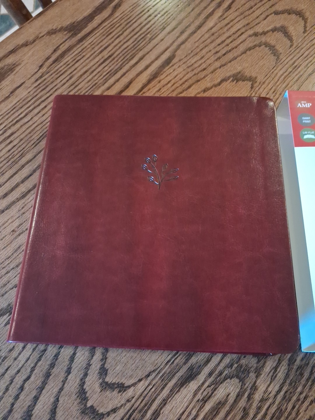 Amplified Bible XL Edition ~Retail $52.99~ Burgundy Leathersoft LARGE PRINT 12.5