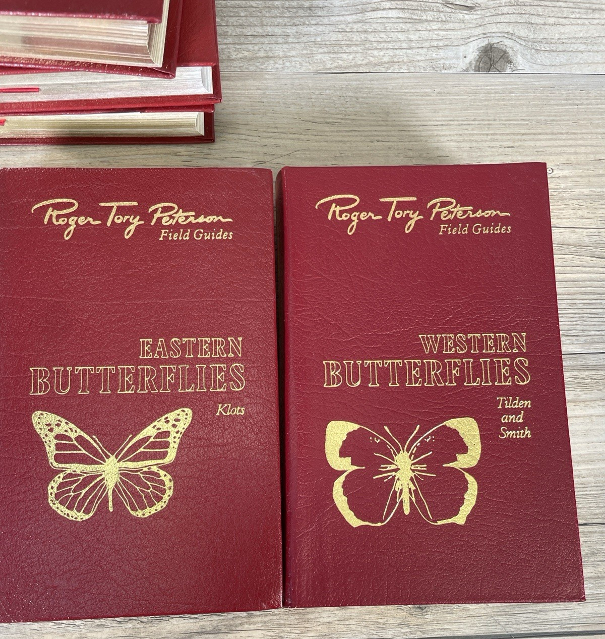 Easton Press Roger Tory Peterson Field Guides Leather Insects Moths Butterflies