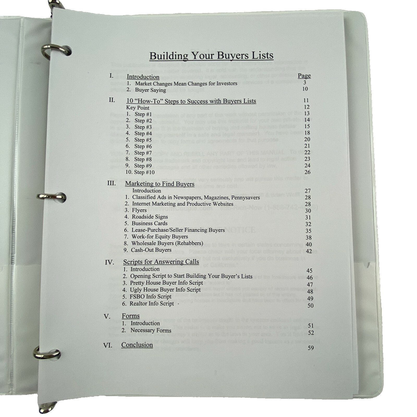 The Wolff Couple Building Your Buyer’s List Real Estate Manual Forms CD $497 B35