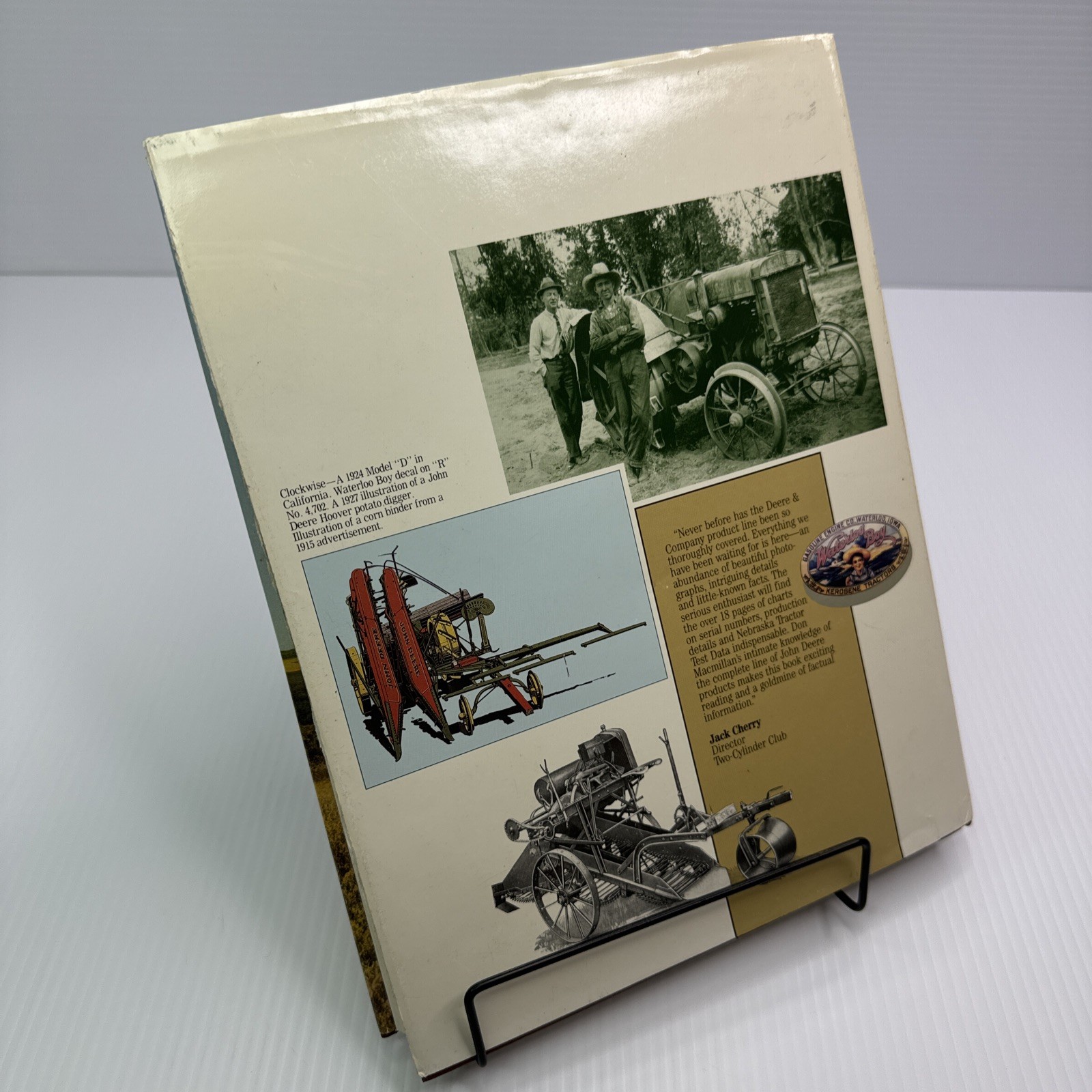 John Deere Tractors and Equipment Volume One 1837-1959 Macmillan & Jones HC 1988
