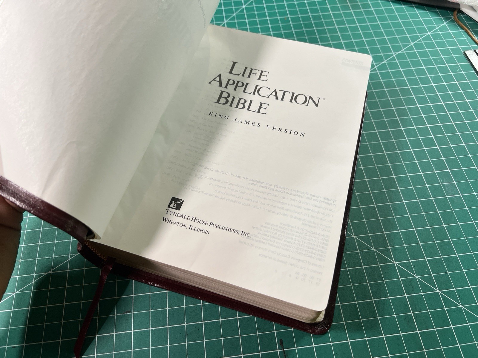 KJV Life Application Genuine Leather Edge Lined Bible
