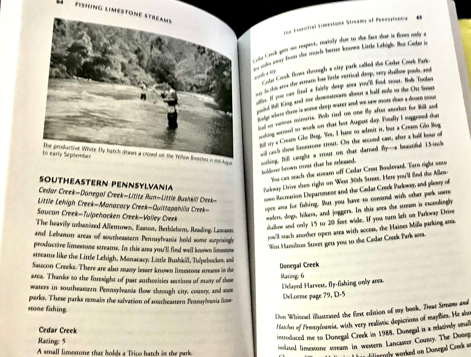 FISHING LIMESTONE STREAMS: A COMPLETE GUIDE TO FISHING – Hardcover – Very Good