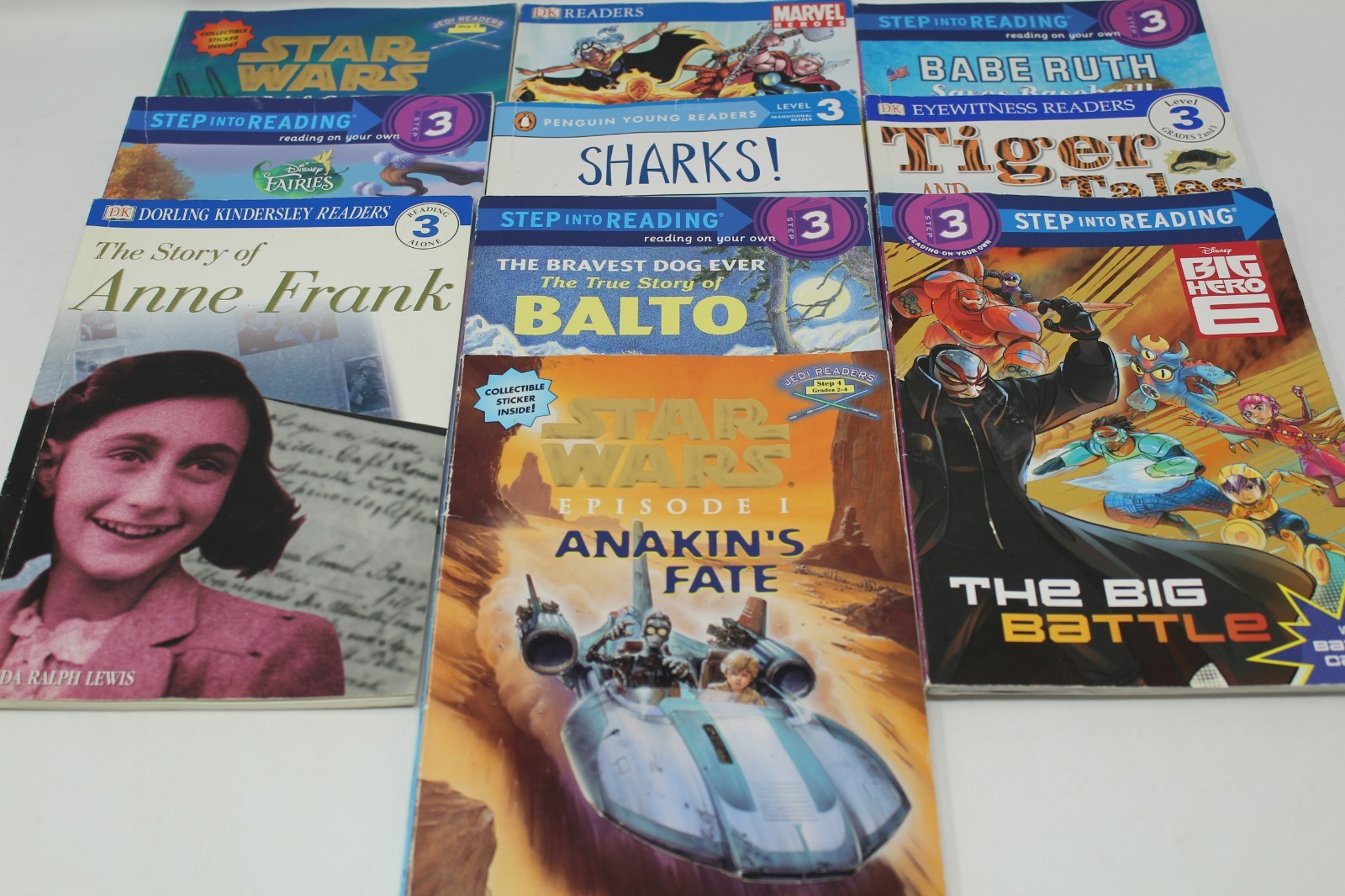 Lot of 10 Level 3 4 5 -Step into Reading-RL-Ready to-I Can Read-Learn Books-MIX