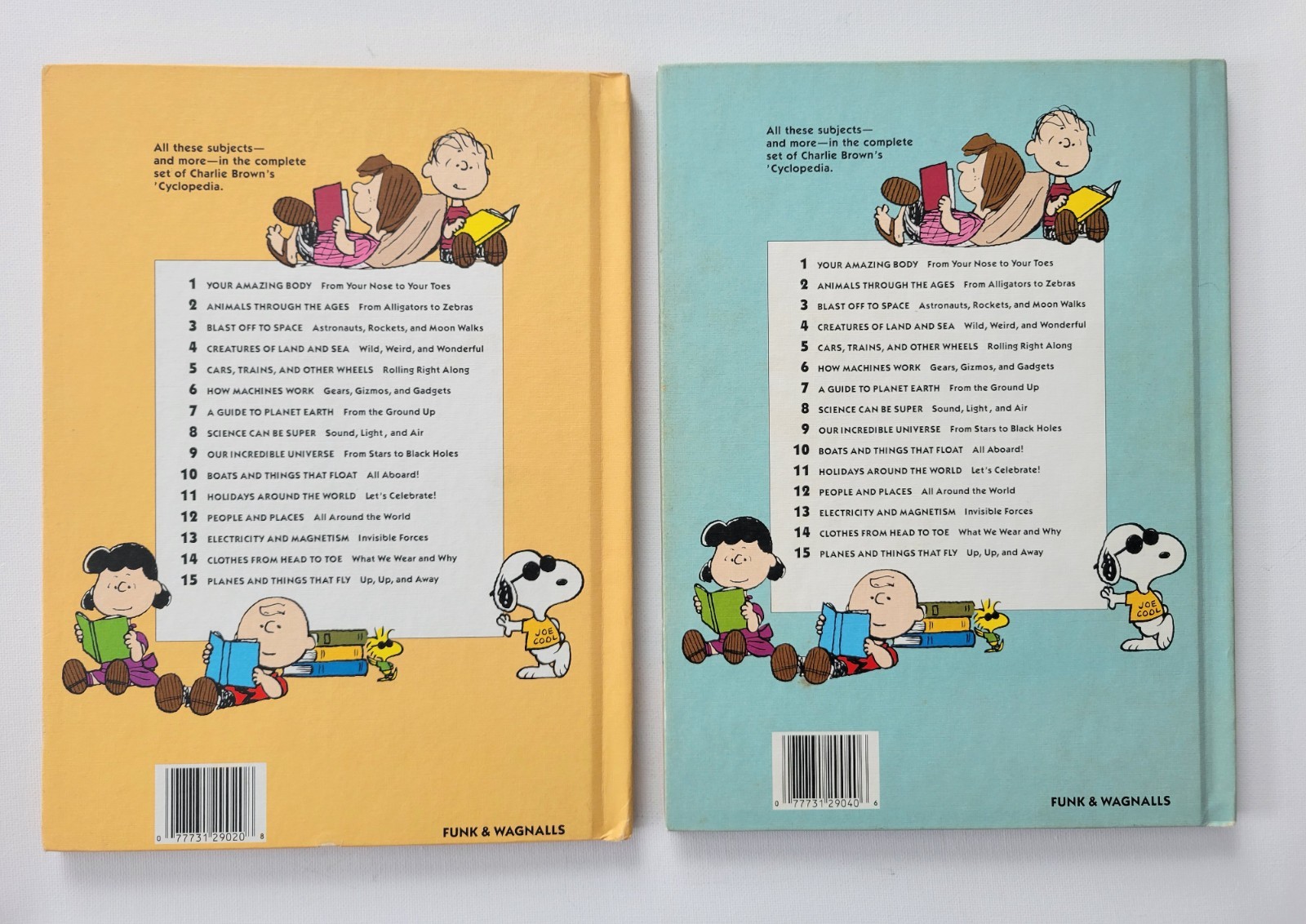Vintage 1990 Charlie Brown’s ‚Cyclopedia HCs Lot of 5: Books 2 4 6 8 9