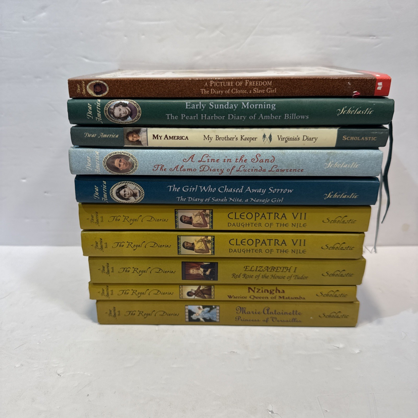 Dear America & Royal Diaries Book Lot (10) ~ 9 HC 1PB~ CHILDREN’S HISTORY