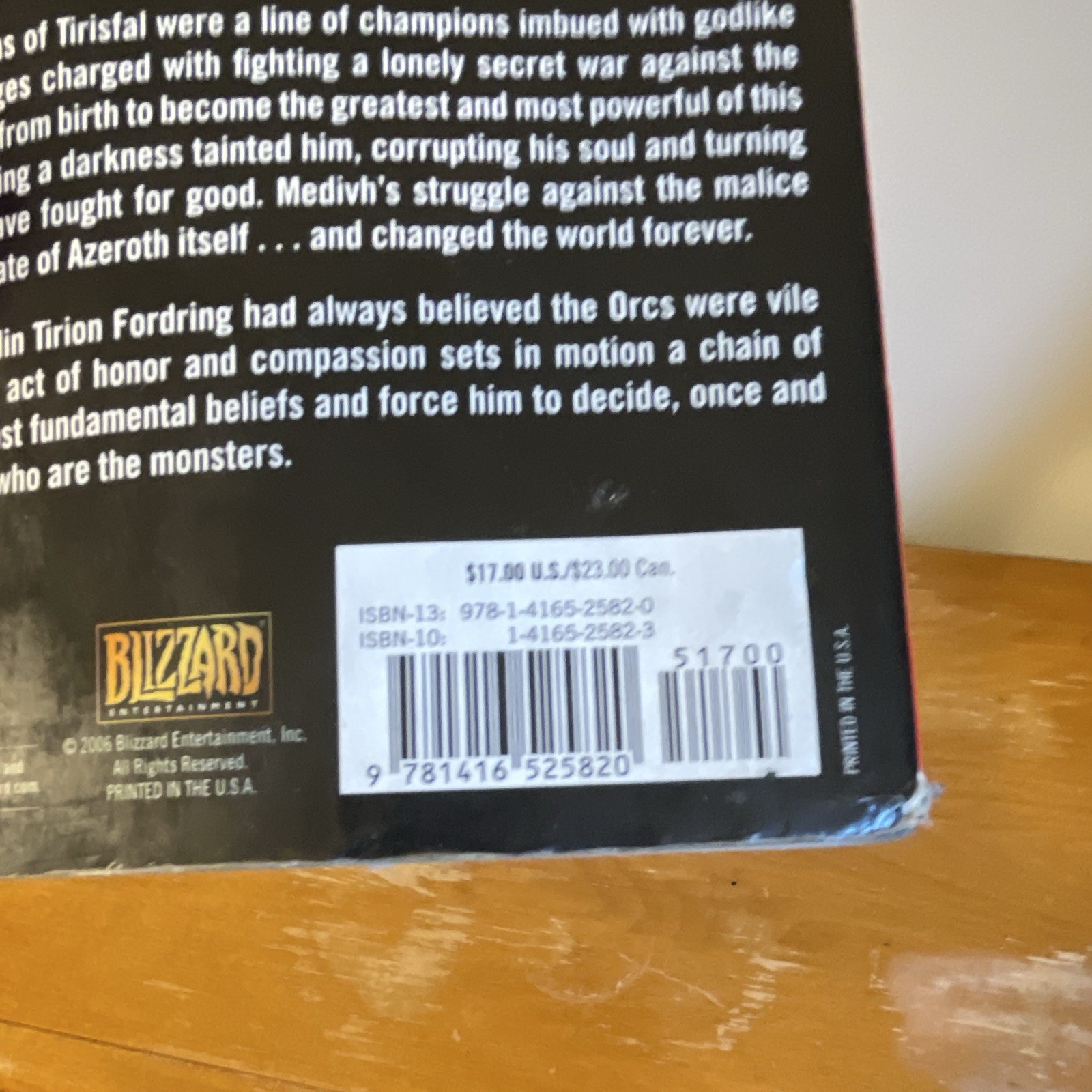 Warcraft Archive – 2006 Trade Paperback Fantasy Anthology