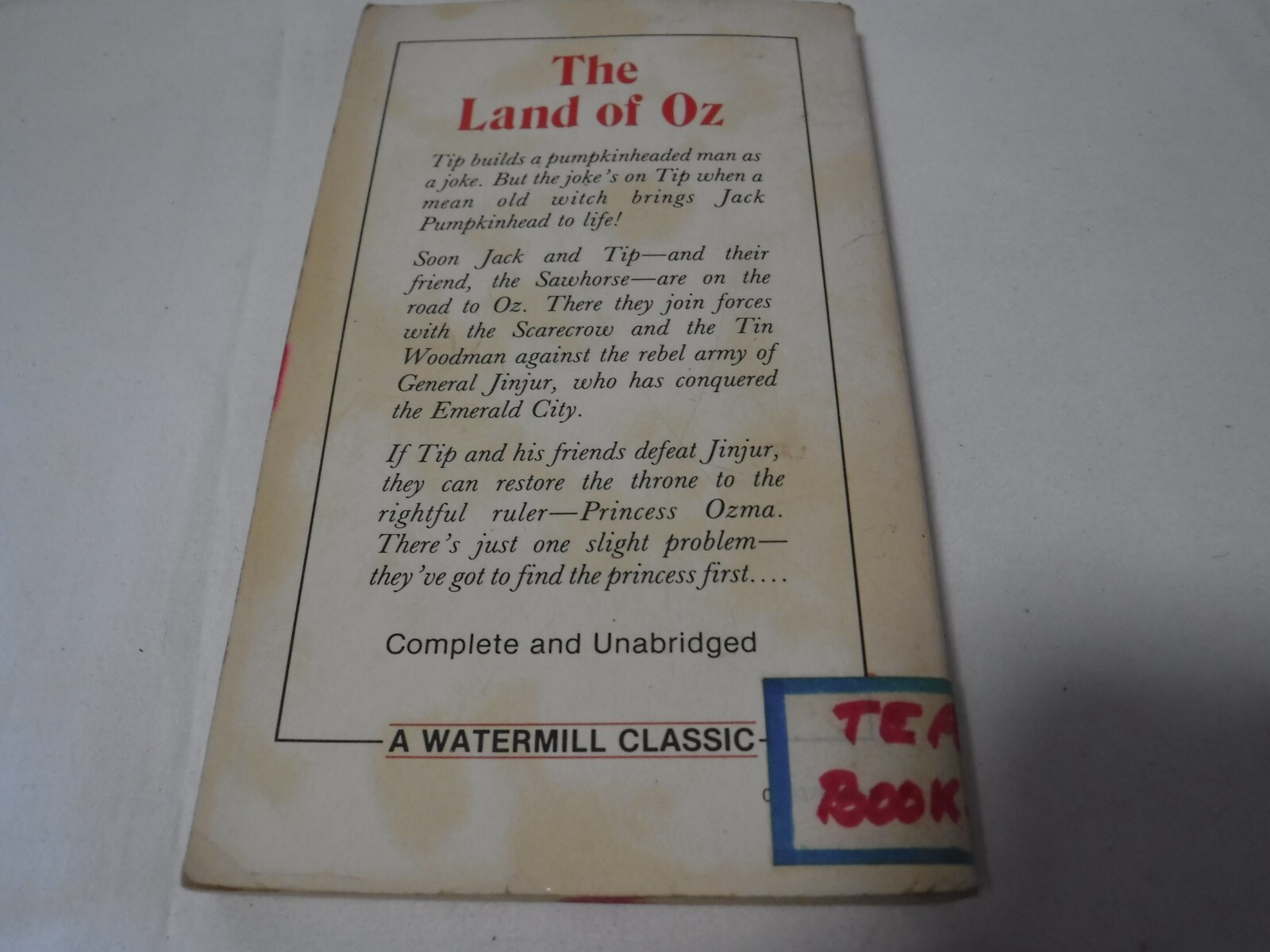 Wizard of Oz – Watermill Classic Vintage Lot Of 6 by L. Frank Baum Witch Dorothy