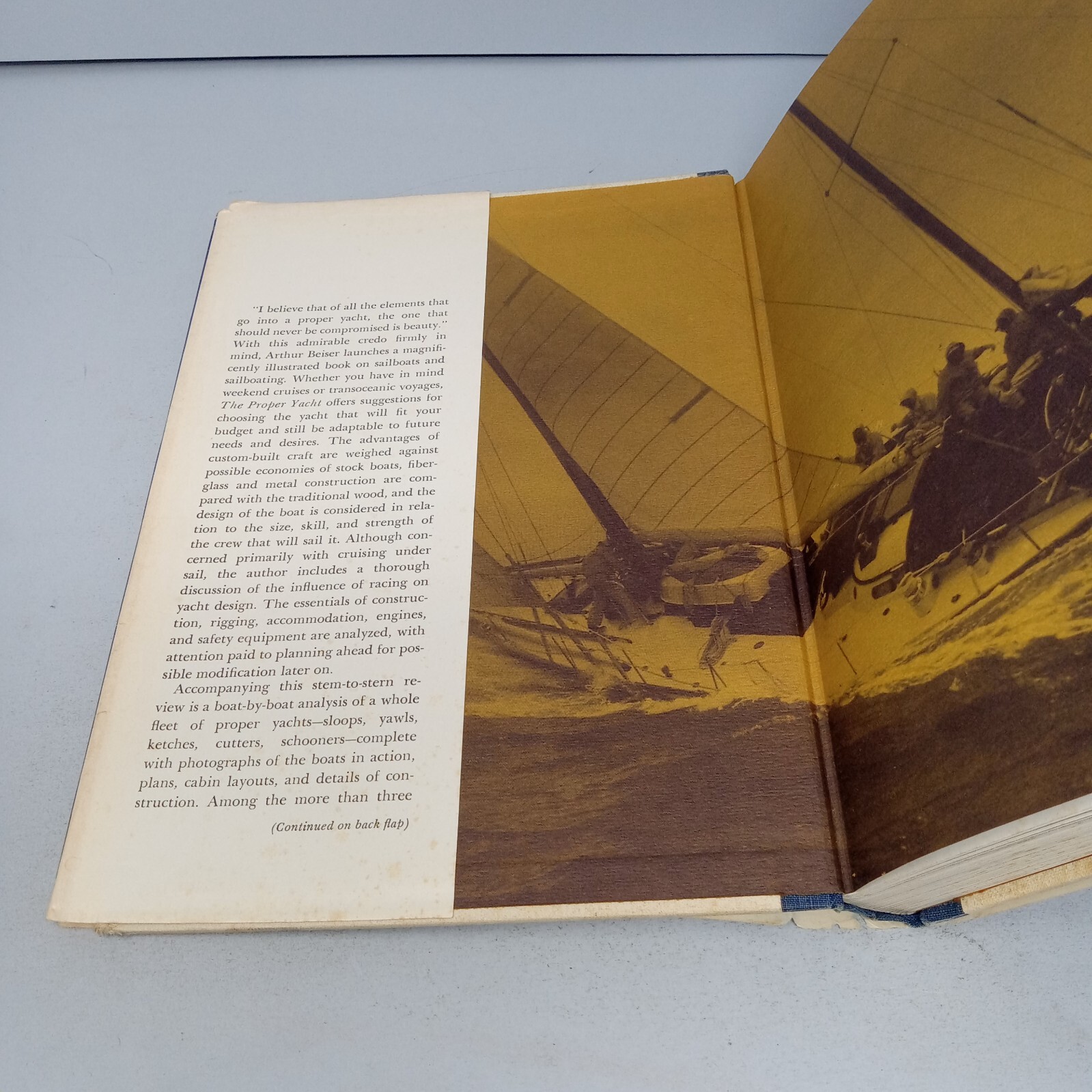 The Proper Yacht: 1970 Macmillan Company Hardcover by Arthur Beiser