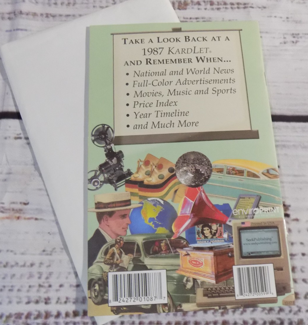 1987 REMEMBER WHEN – A Look Back in Time,“ (5″ x 8″) Gift Booklet, 12 Pages