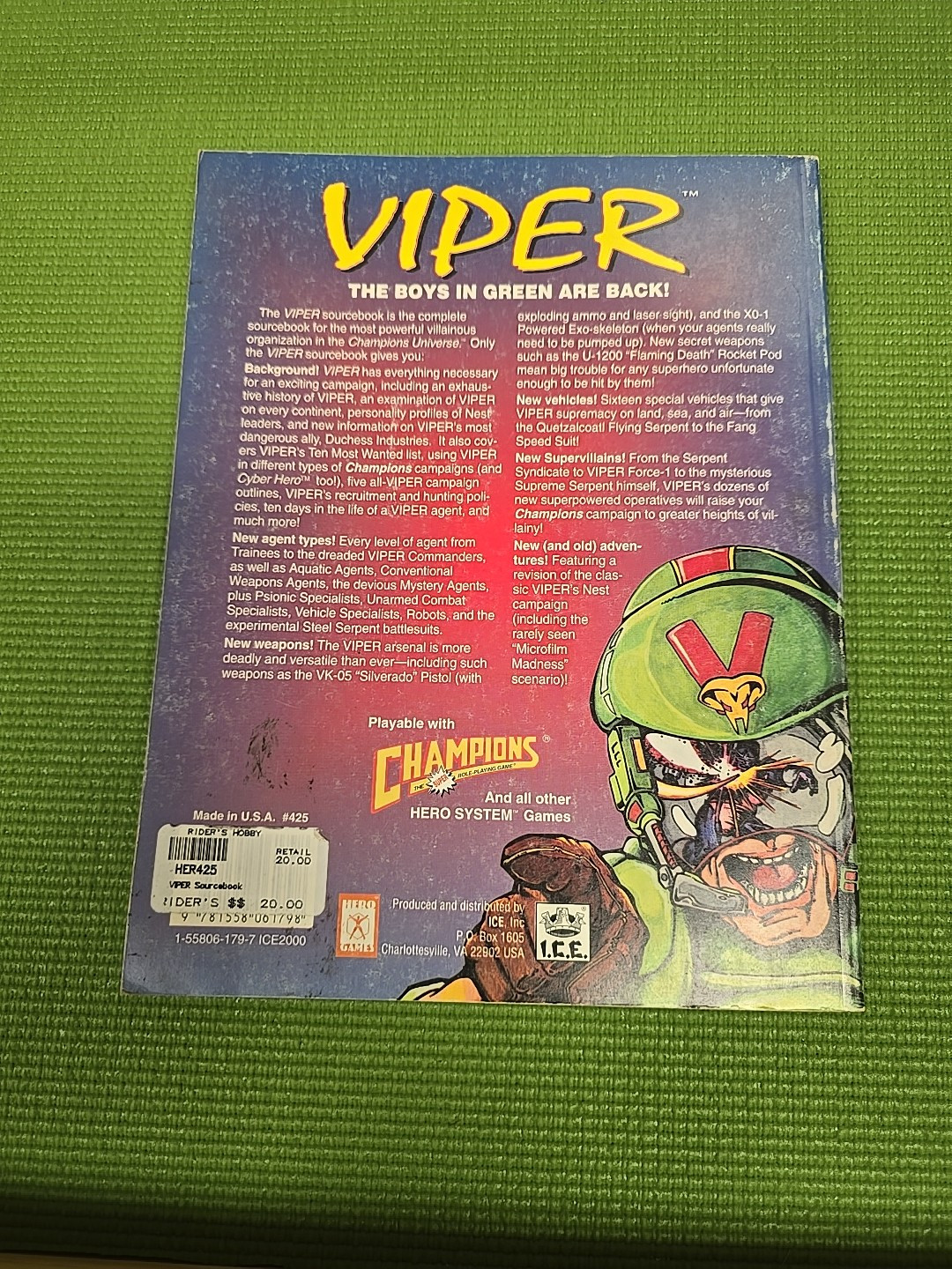 Champions: Viper (Hero Games #425) by Scott Bennie & Cliff Christiansen 1993