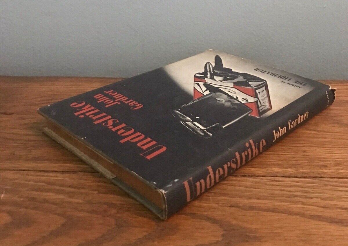 Vintage Understrike Book by John Gardner HC DJ Suspenseful Spy Novel