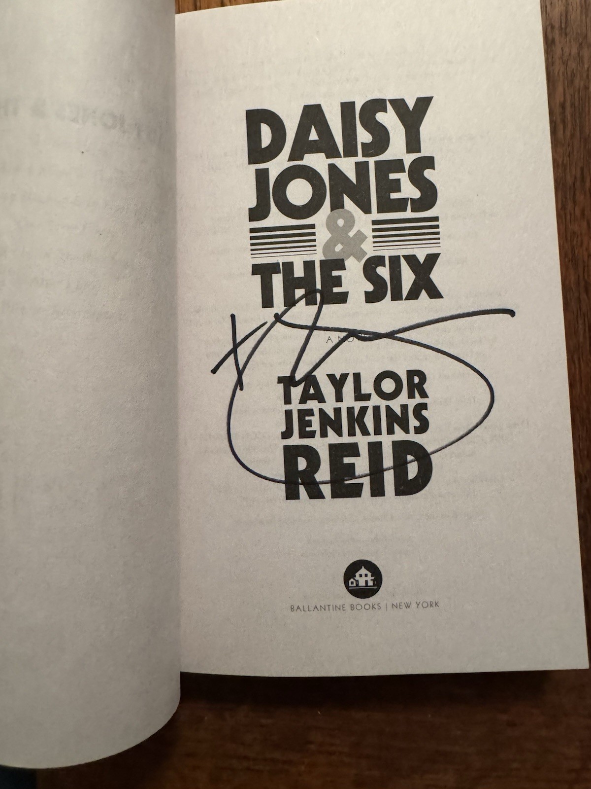 Daisy Jones and the Six: by Taylor Jenkins Reid Signed by Author