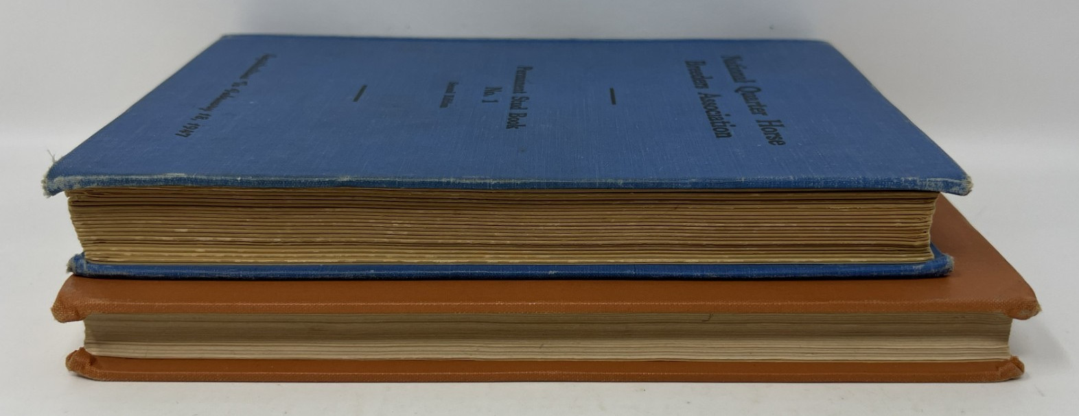 EQUESTRIAN / HORSES: N.Q.H.B.A. Permanent Stud Book: No. 1 & 2 – 1947/1948 HCs