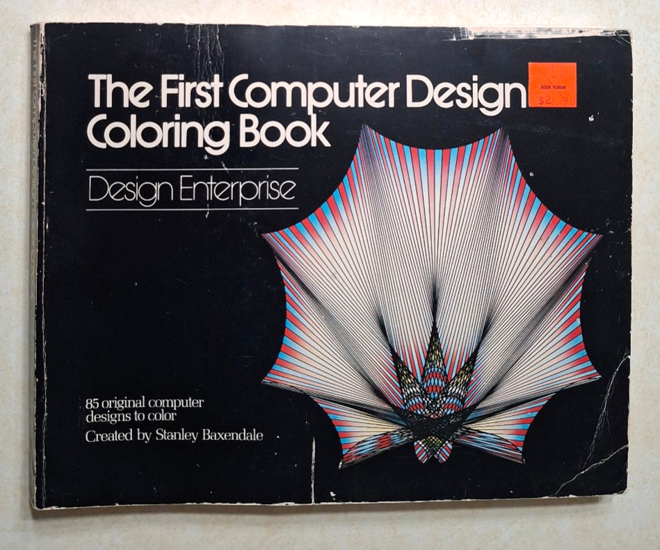 The First Computer Design Coloring Book Stanley Baxendale Vintage 1970s UNUSED