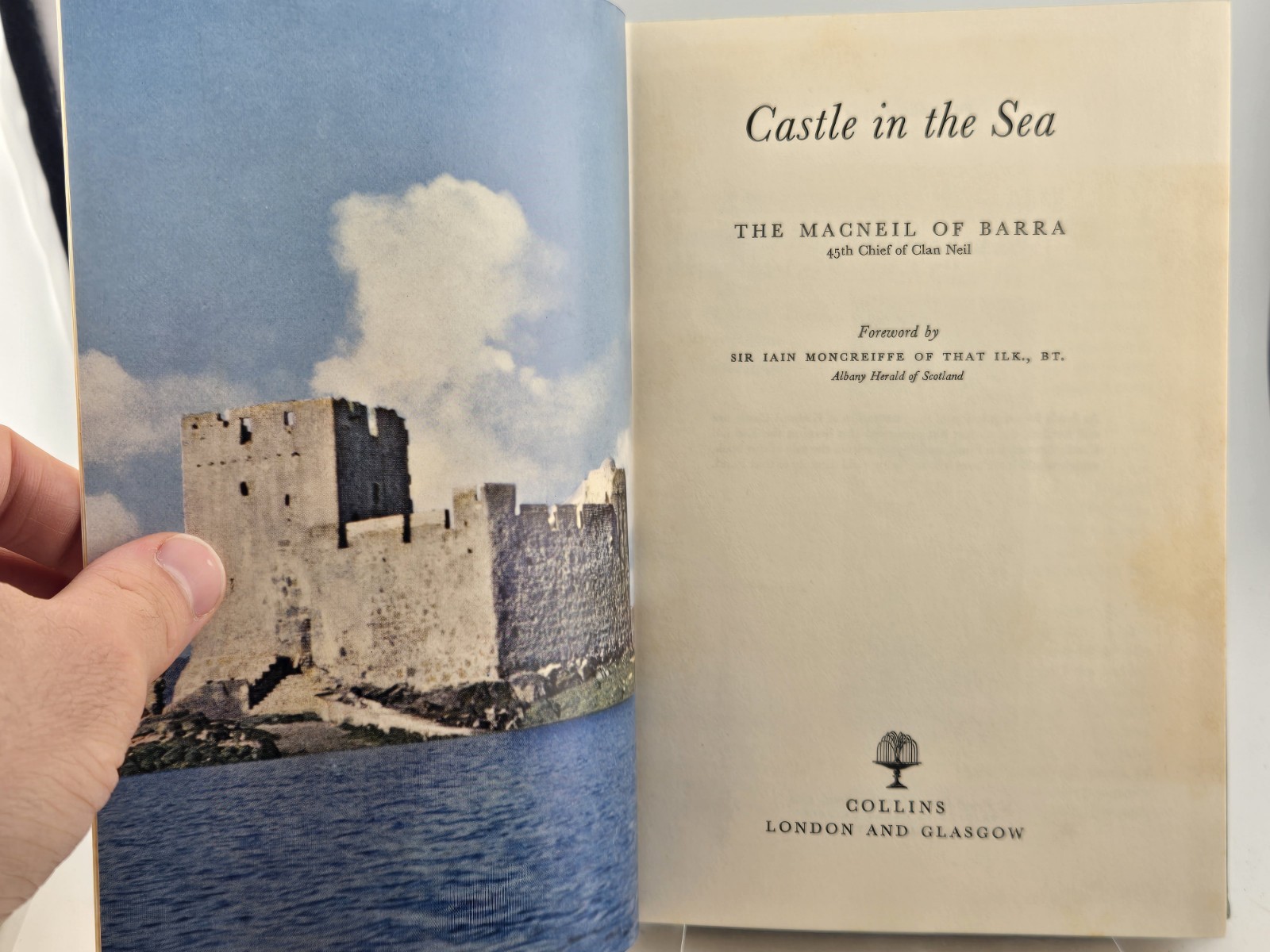 CASTLE IN THE SEA—THE MACNEIL OF BARRA (1964) UK HARDCOVER W/DJ—190 PAGES VGC