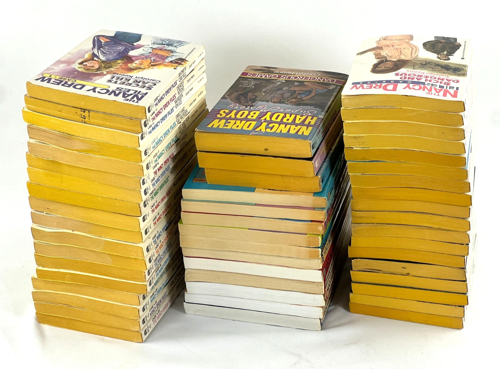 Lot of 50 Vintage Nancy Drew Files Mystery Paperbacks