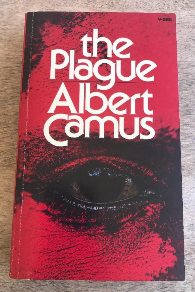 2 ALBERT CAMUS NOVELS ~ THE PLAGUE & THE STRANGER ~ MAN’S STRUGGLES WITH MANKIND