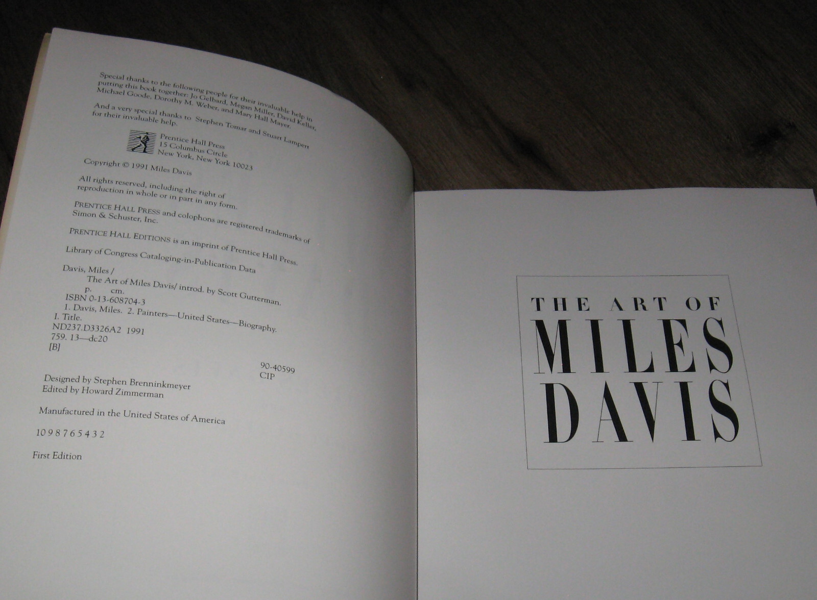 1991 The Art of Miles Davis large pb BOOK paintings 88 pages! Scott Gutterman