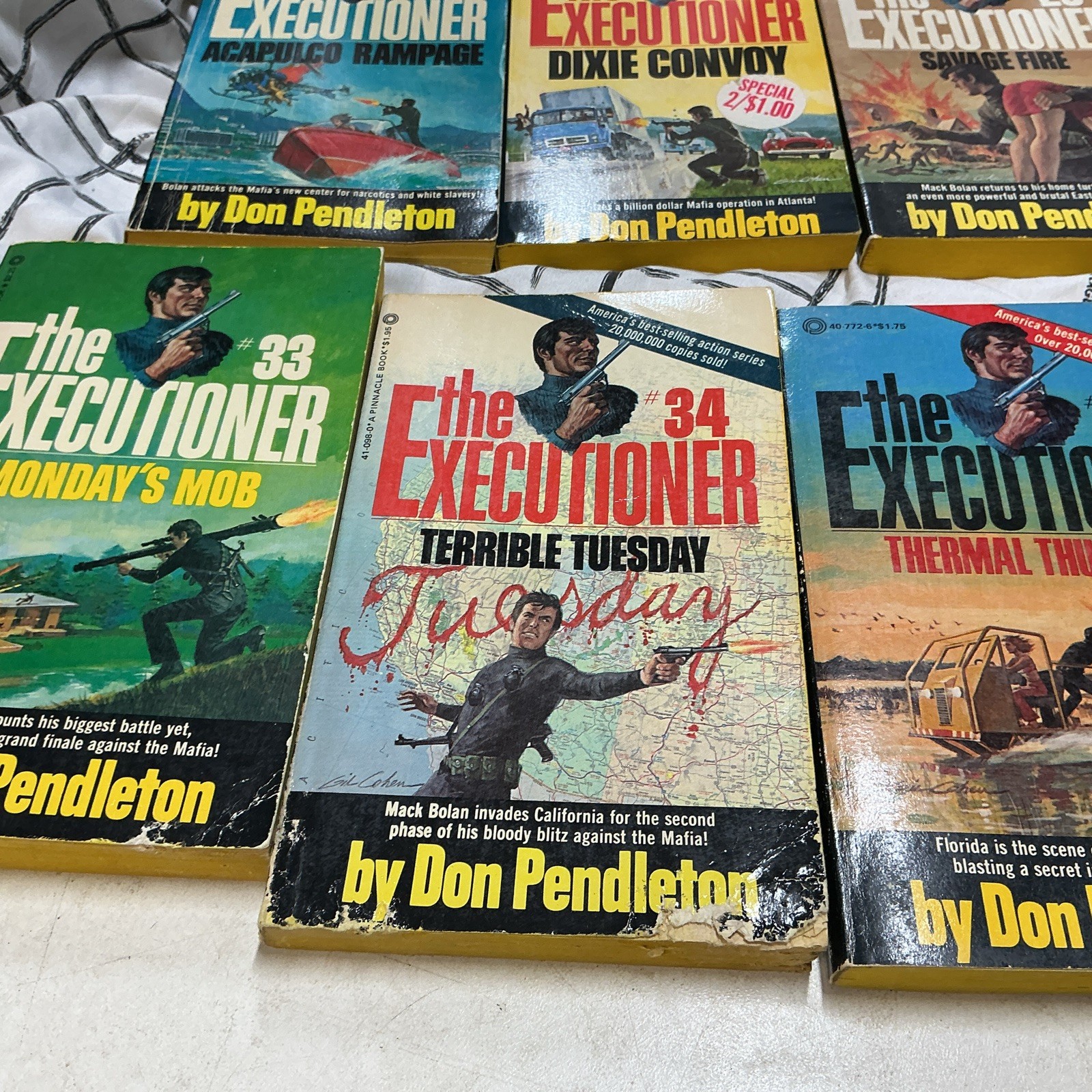 The Executioner Series By Don Pendleton first Printing 1969 Books 1-38