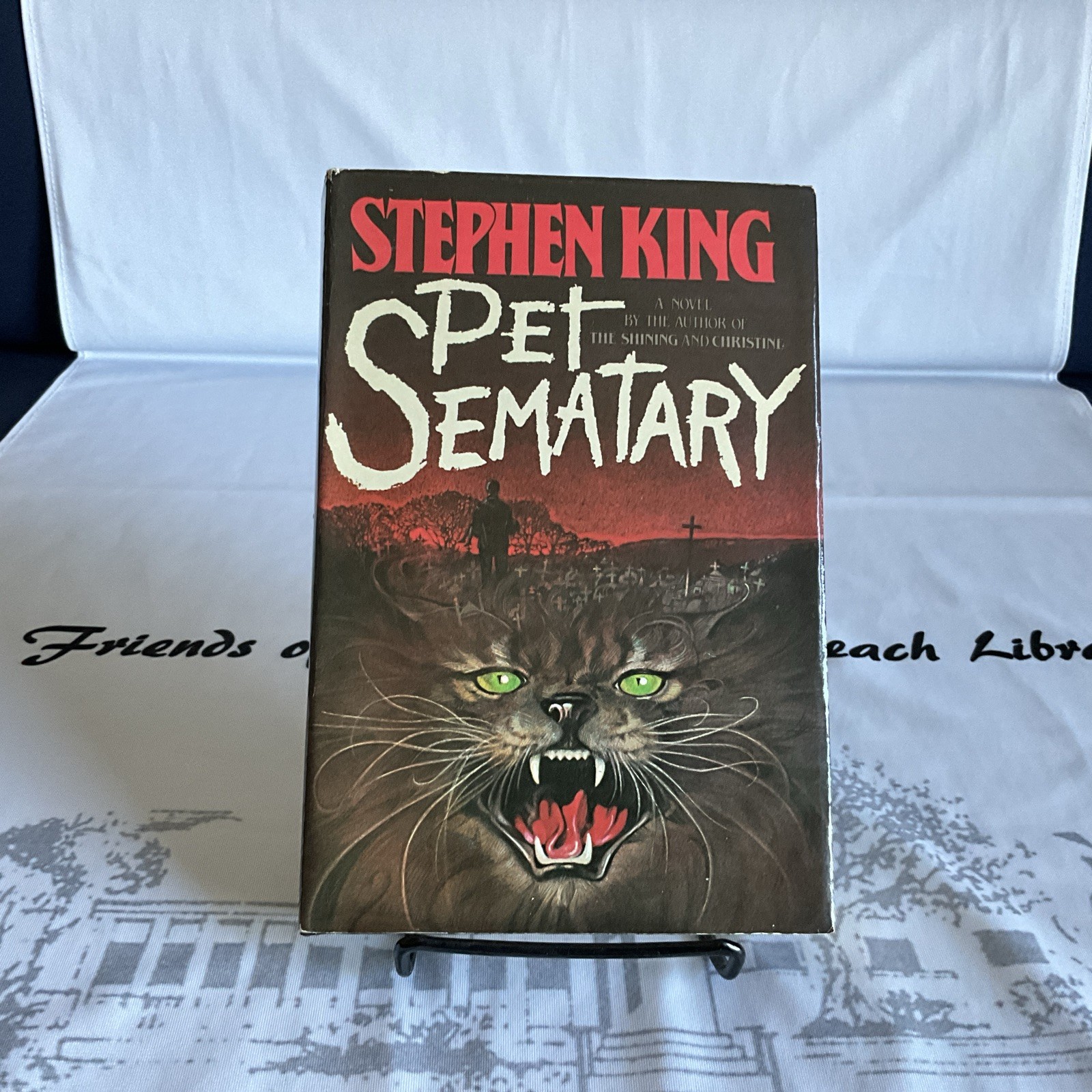 First Edition Book Club Edition 1983 “Pet Sematary” by Stephen King HC/DJ Clean
