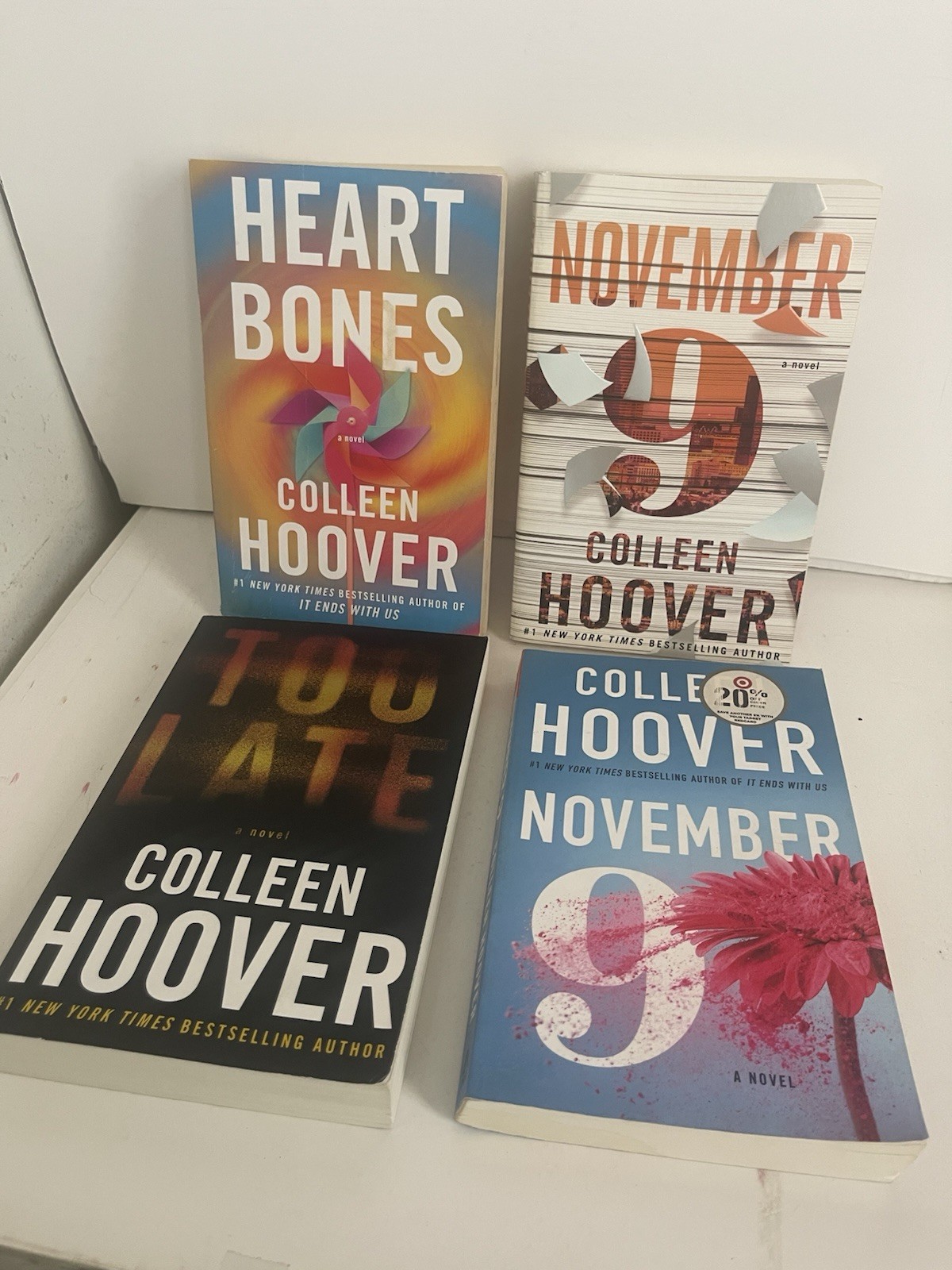 Colleen Hoover Lot 9 Books First Edition Trade Paperback Mixed titles & Years