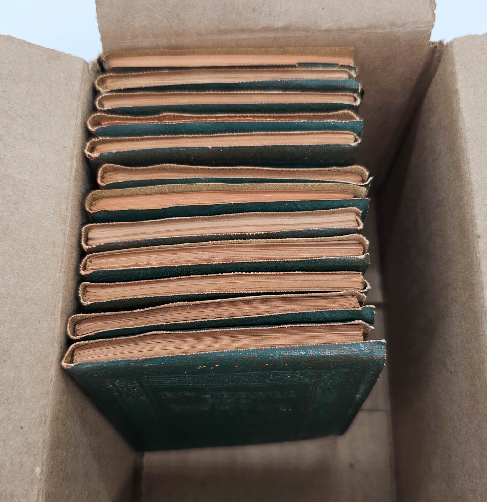 Little Leather Library Books Green Cover Man Without A Country by Hale