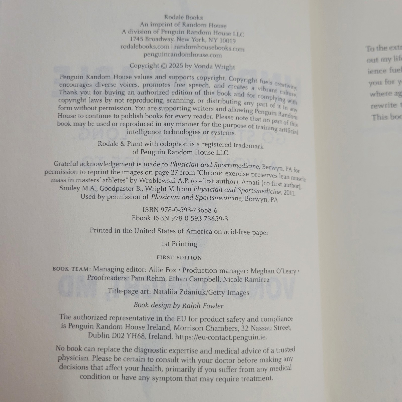 Unbreakable Vonda Wright MD 1st Edition First Print 2025 Hardcover Like New ISBN
