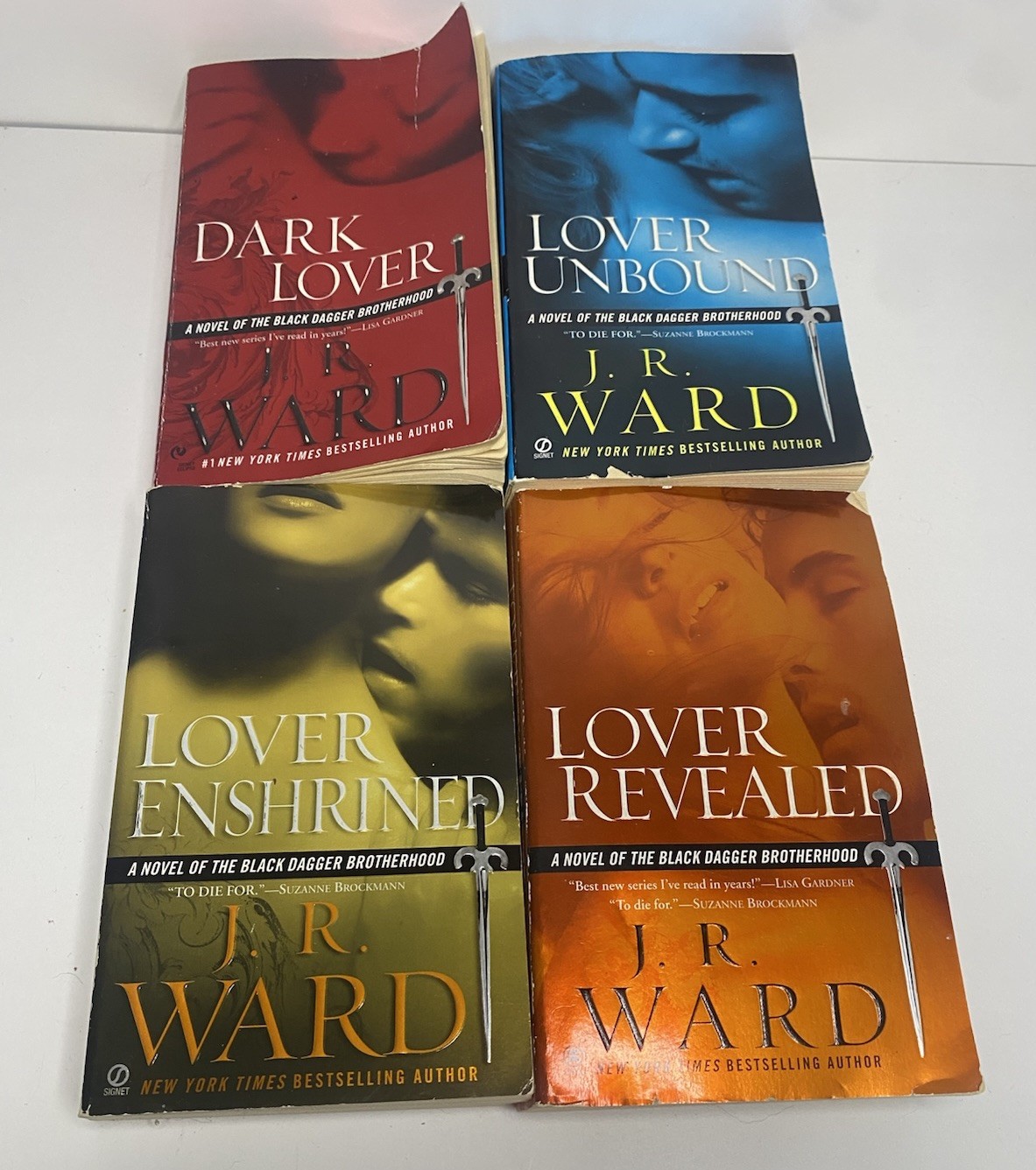 J.R. Ward Black Dagger Brotherhood Lot of 4 Paperback Books Vampire Romance