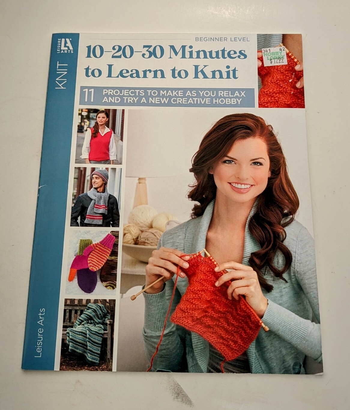 10-20-30 Minutes to Learn to Knit by Leisure Arts (2015, Trade Paperback)