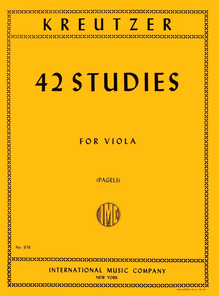 INT976 – Kreutzer – 42 Studies For Viola – Kreutzer – Acceptable – See condi…