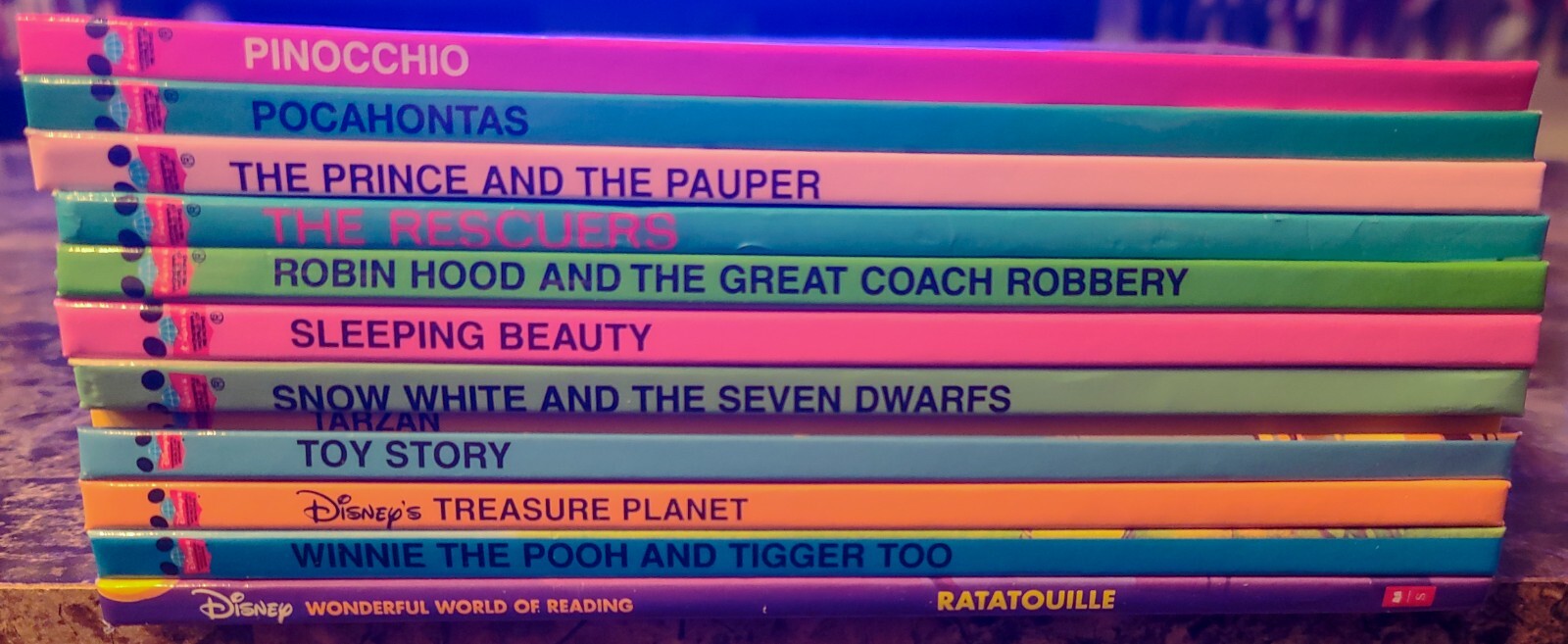 Disney Wonderful World of Reading Grolier Random House HC Book Pick & Choose Lot