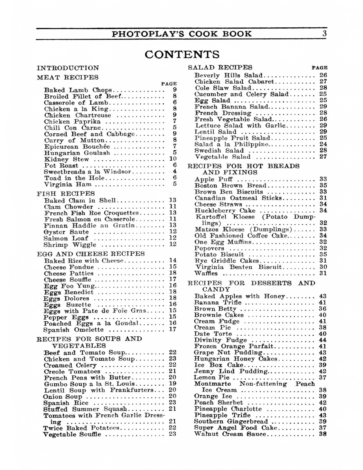 1927 Photoplay’s Cook Book 100 Favorite Recipes Of The Stars 44 Pages