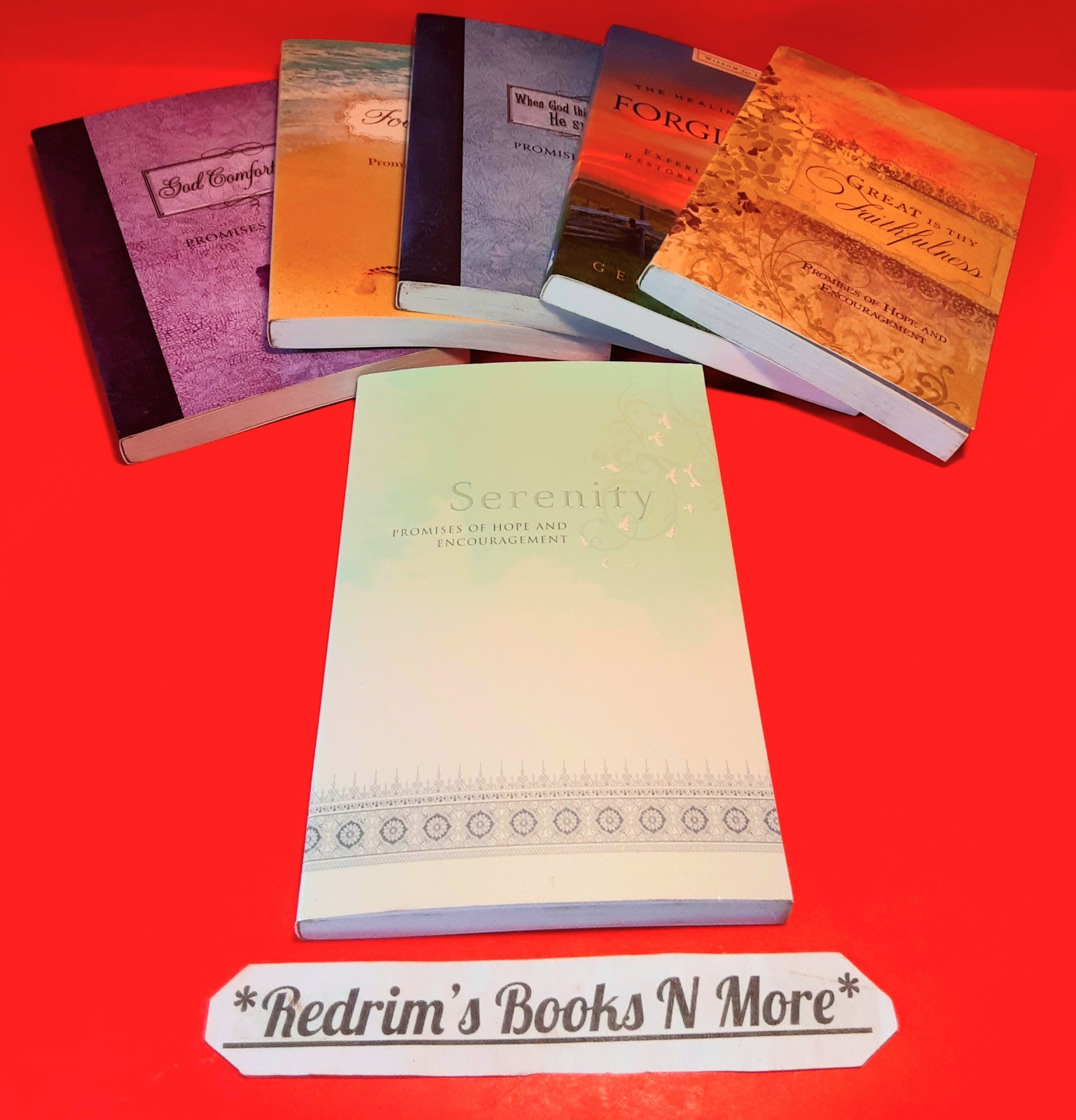 Lot Of 6 Pocket Inspirational Books Serenity/Footprints/Forgiveness More