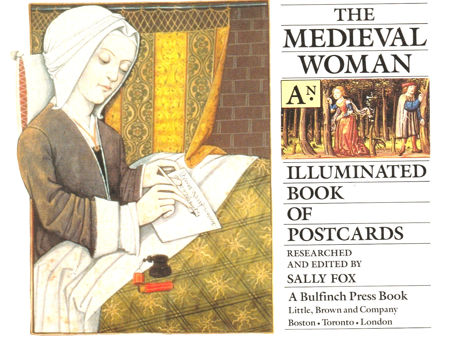 The Medieval Woman, An Illuminated Book of 30 Postcards, by Sally Fox, Art Book