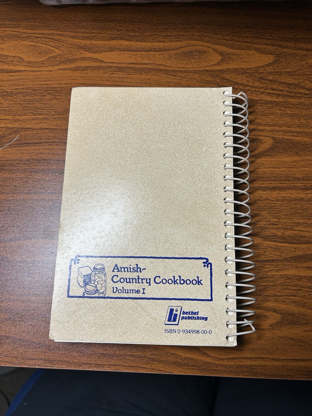The Amish-Country Cookbook Spiral Volume 1 pages 301 Bethel Publish 1979