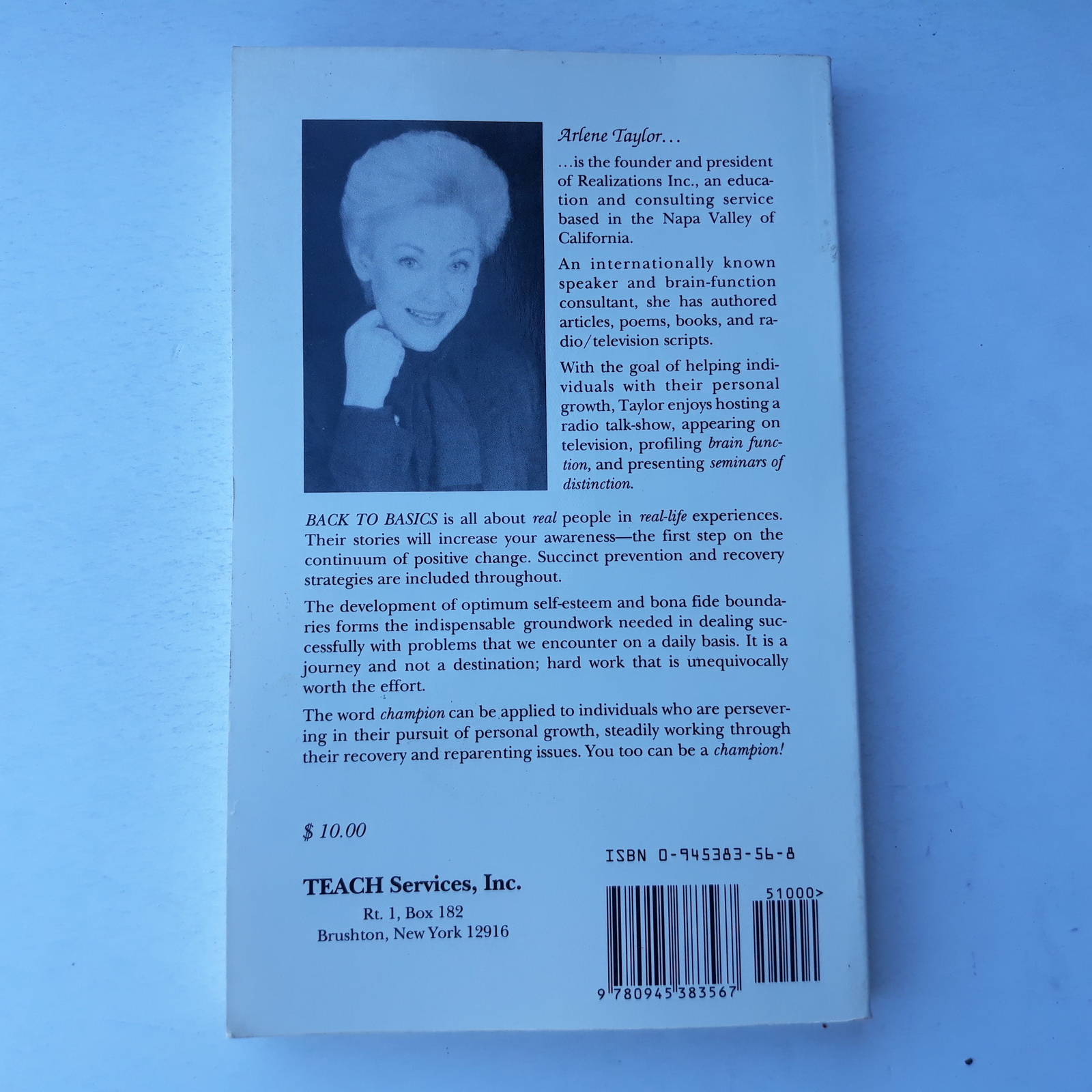 Back To Basics By Dr. Arlene Taylor – TEACH Services Inc. 0945383568