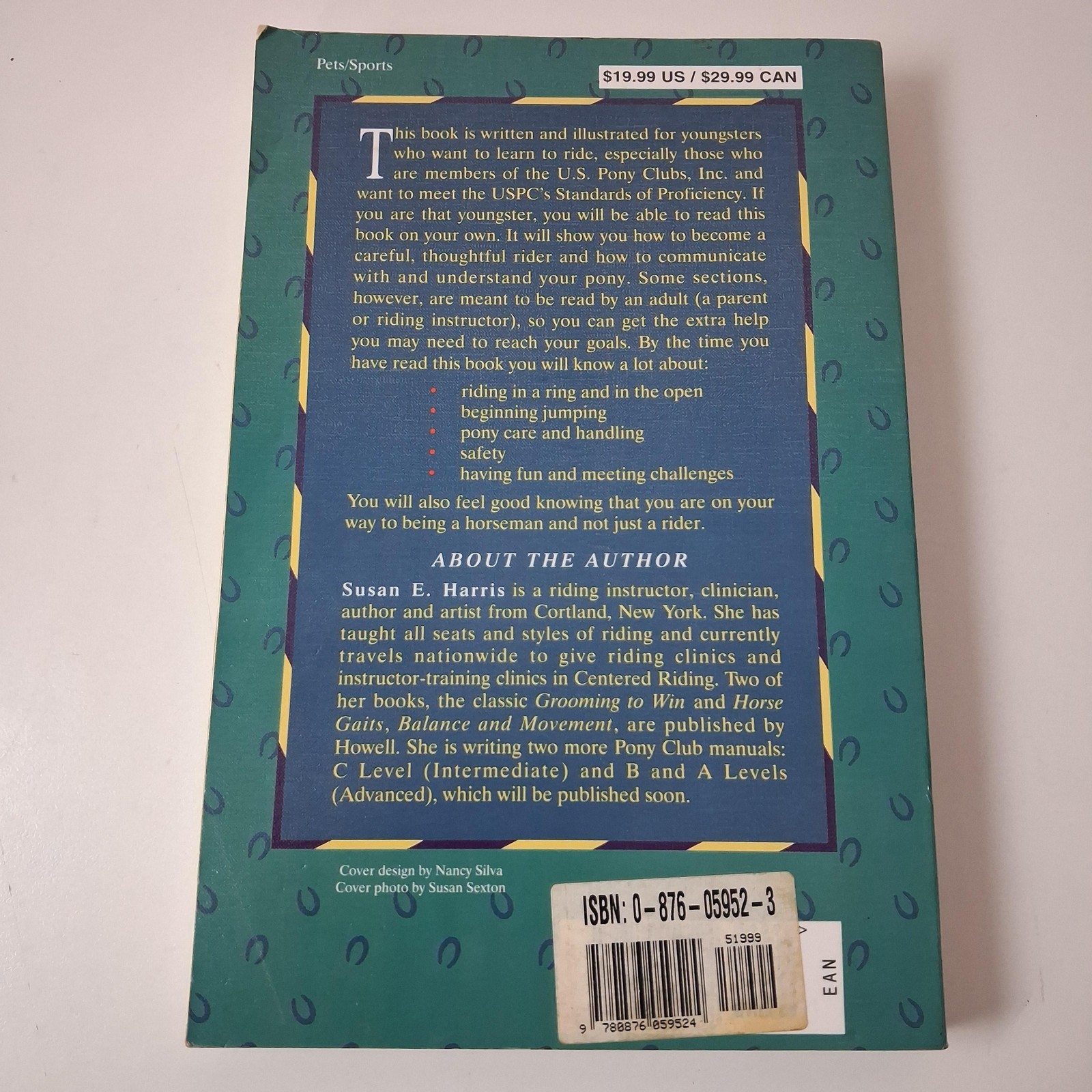 United States Pony Club Manual Of Horsemanship Susan E Harris Howell PB 1994