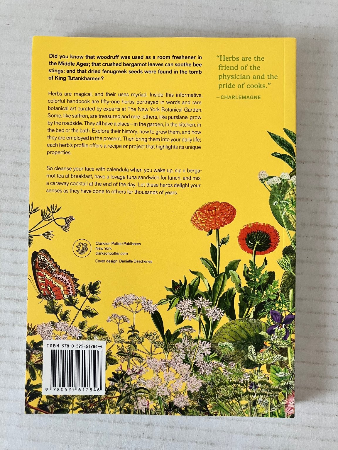 Herbal Handbook New York Botanical Garden 2022 1st Edition Clarkson Potter PB