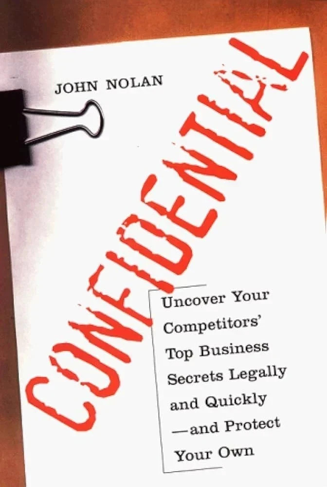 CONFIDENTIAL WRITTEN BY JOHN NOLAN PAPERBACK FREE SHIPPING