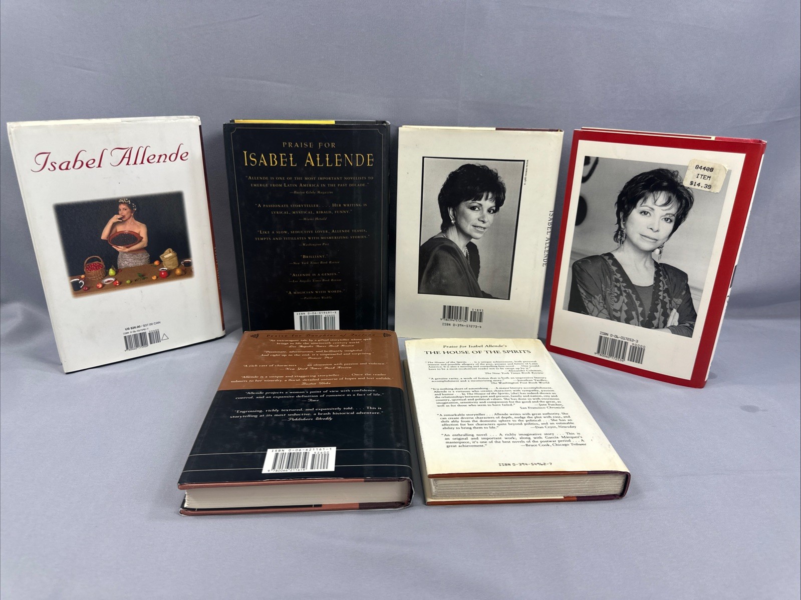 6 Isabel Allende HC/DJ Books Various Mixed Titles