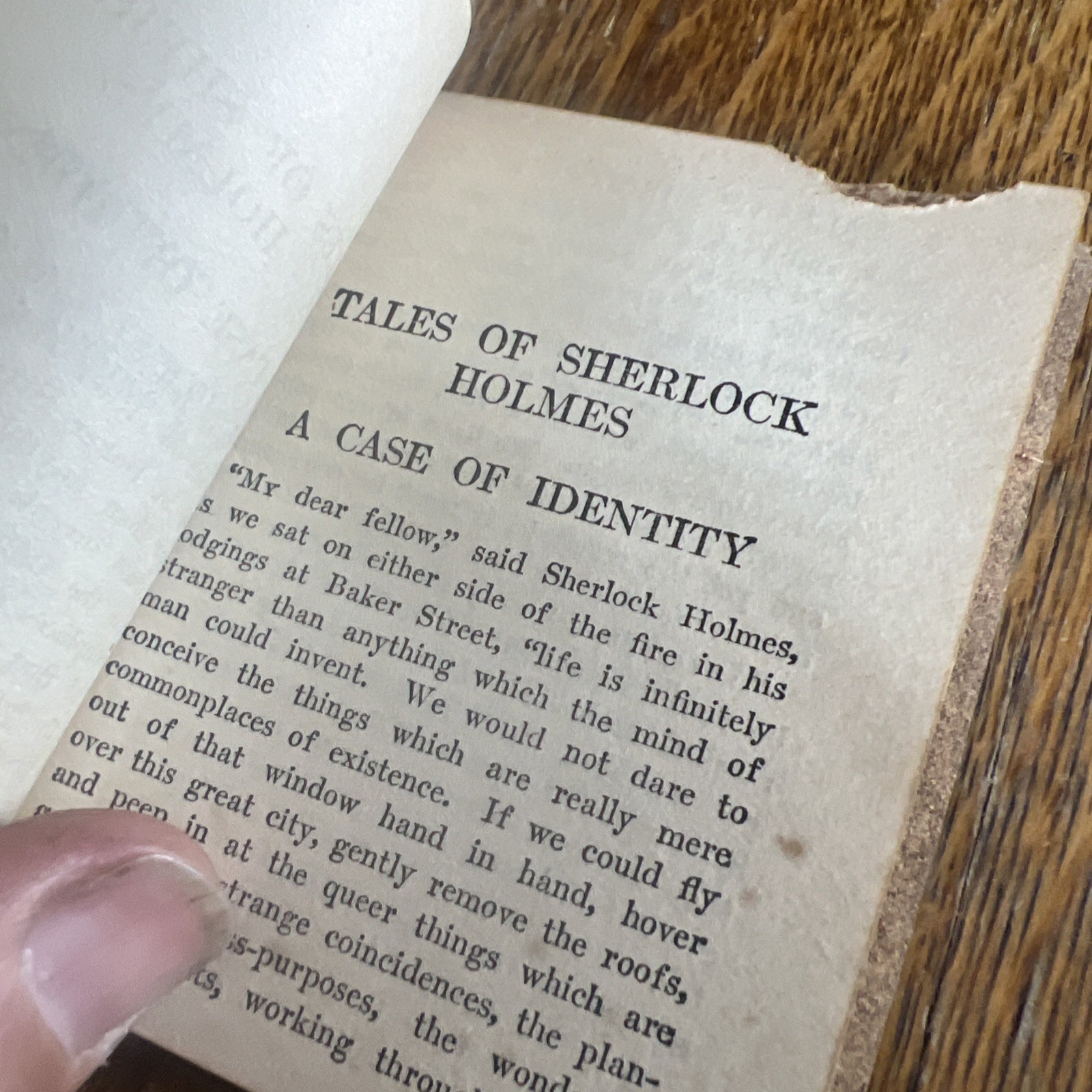 1920s Small Red Book TALES OF SHERLOCK HOLMES Sir A. Conan Doyle Little Luxart