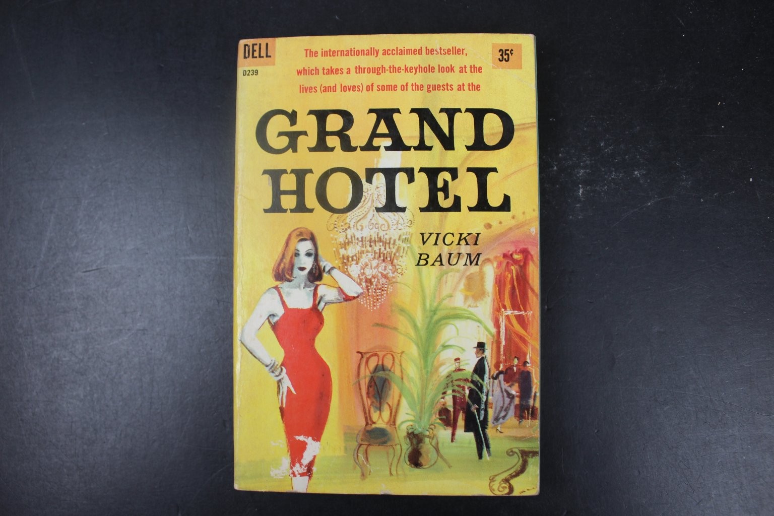 Grand Hotel Vicki Baum 1958 First Dell Printing Vintage Paperback PB VTG
