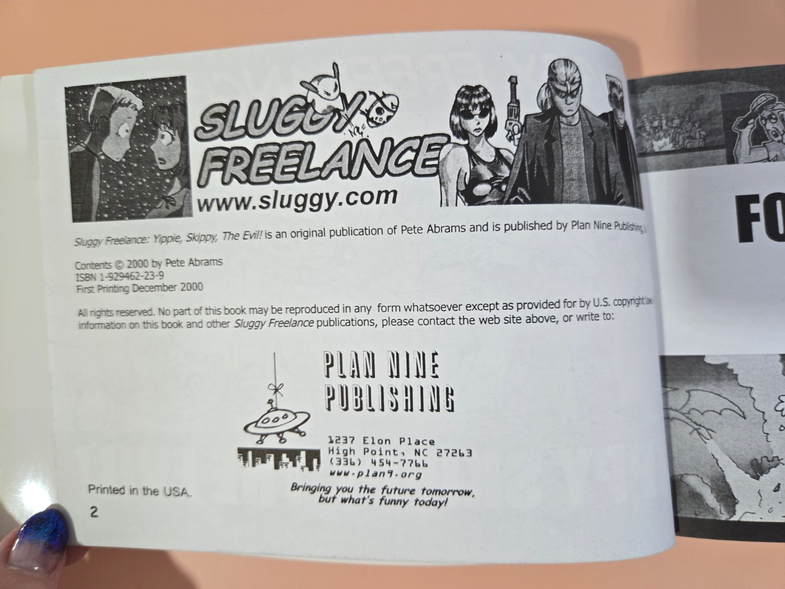 Sluggy Freelance Books Vol 1-7 @1998-2002 by Pete Abrams