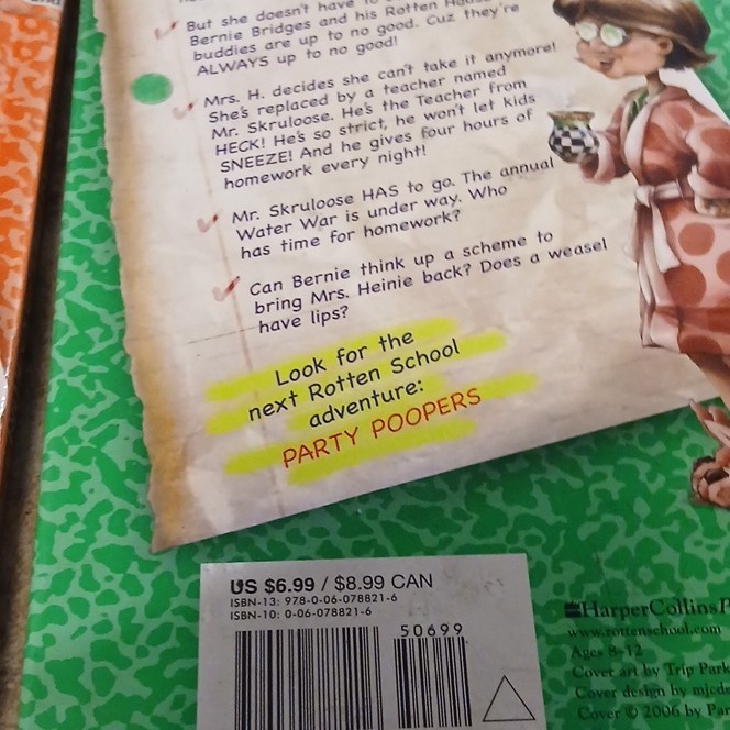 HarperCollins Hardcover Rotten School by R.L. Stine, Ages 9-12, Illustrated