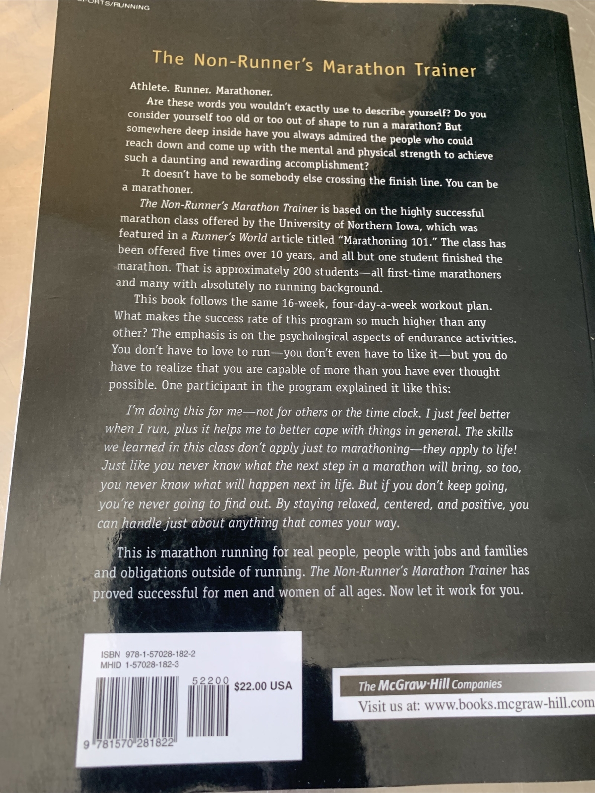 The Non-Runner’s Marathon Trainer by Forrest A. Dolgener, David A. Whitsett and