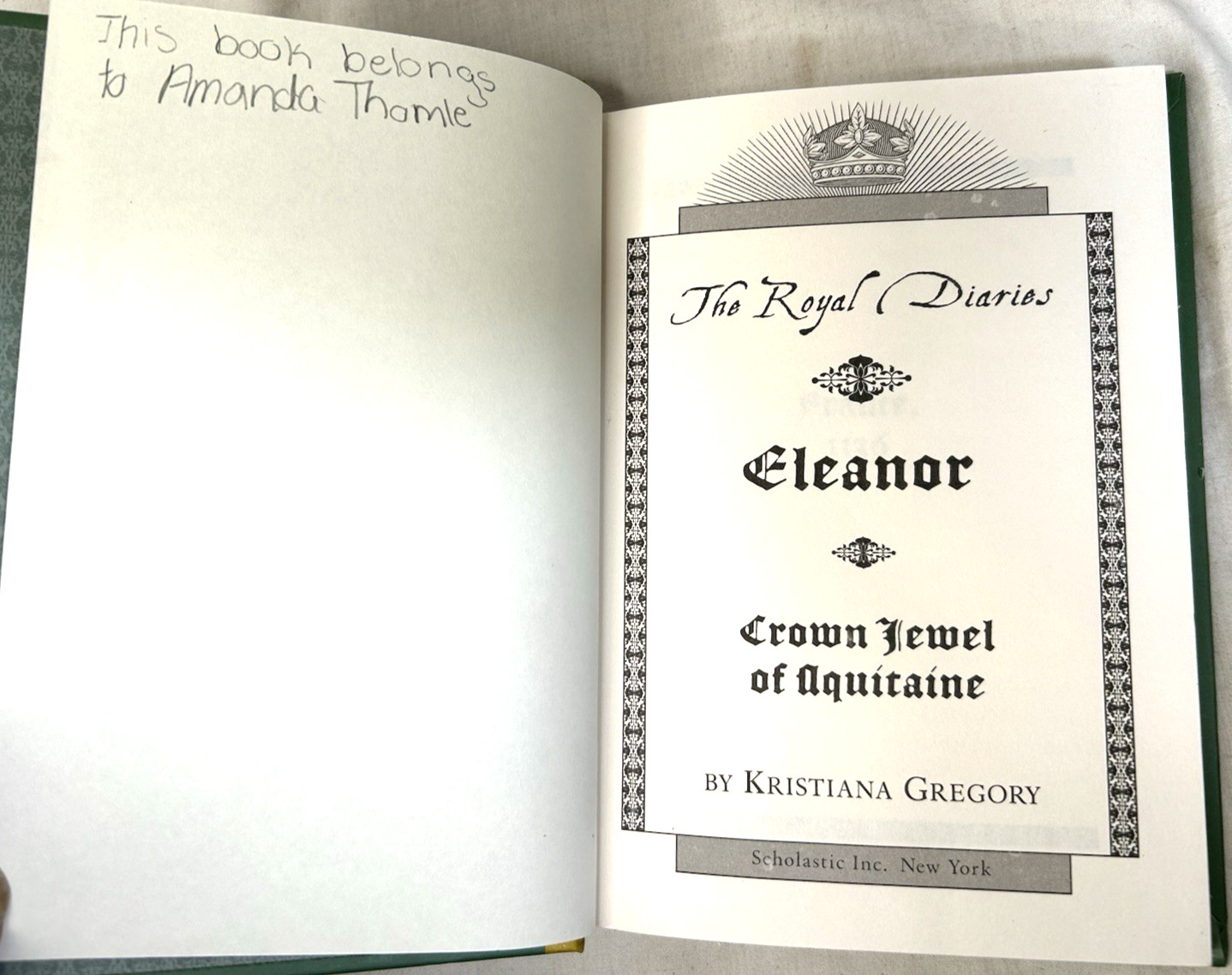 THE ROYAL DIARIES Historical Fiction Eleanor, Elizabeth, Anastasia Set of 3