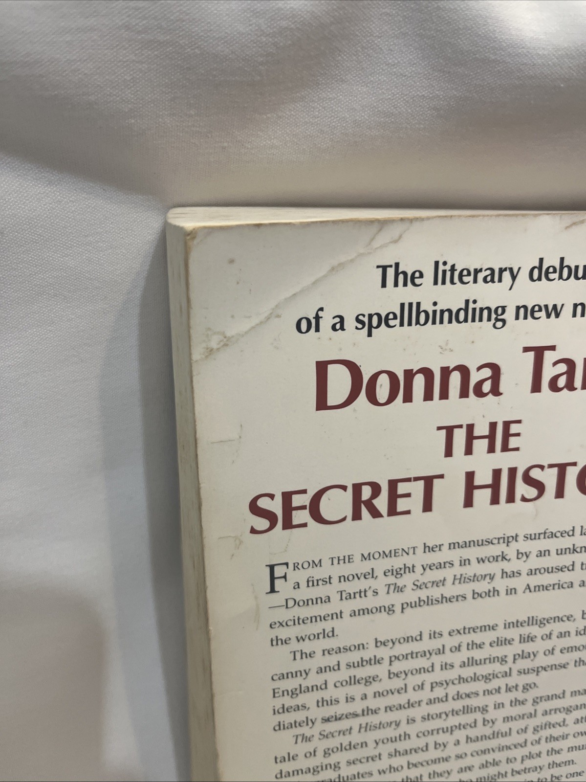 Vtg ADVANCED READERS EDITION The Secret History, Donna Tartt, Knopf 1992 PB RARE